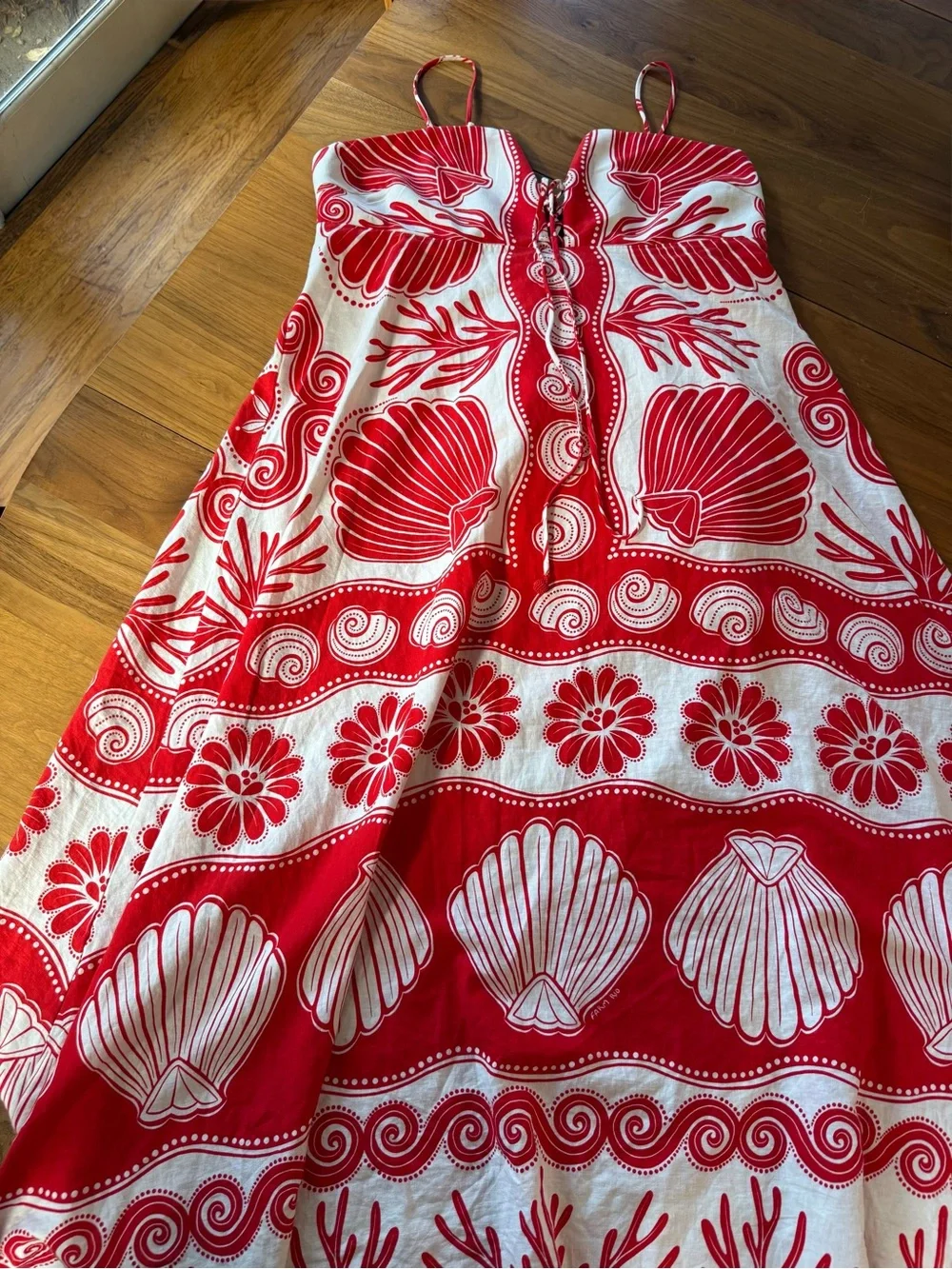 White Ainika Shell Maxi Dress - Picture 1 of 13